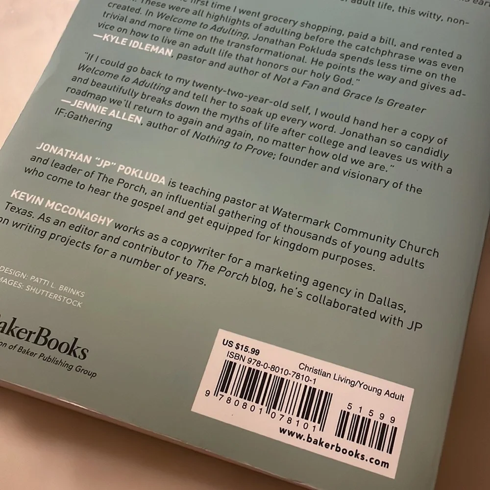“Welcome to Adulting” book by JP Pokluda
